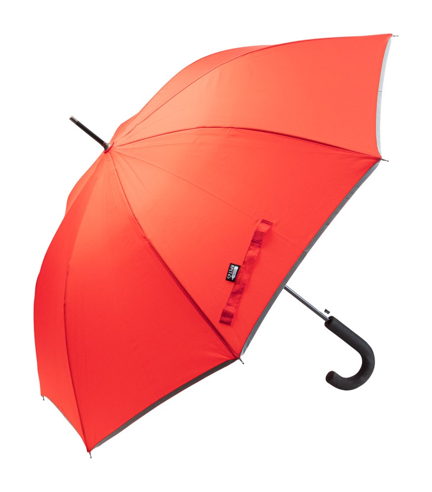 Thunder Max - RPET-Regenschirm - Rot
