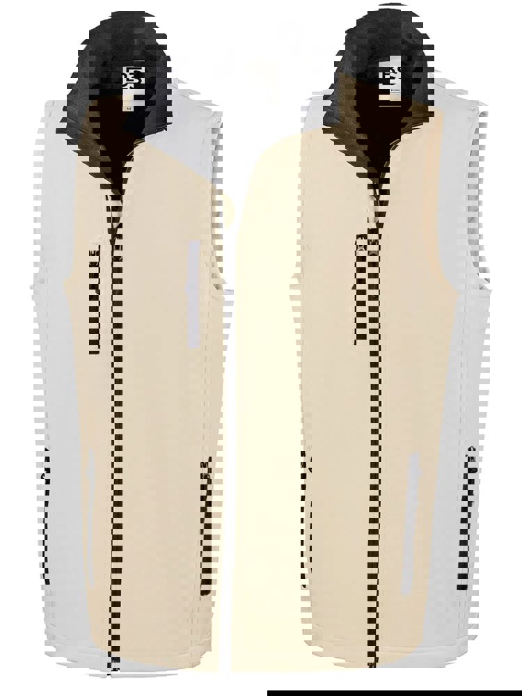 BS Traveller Softshell Bodywarmer, 275 gr/m² - Helles Weiß (12-0304 TPG)