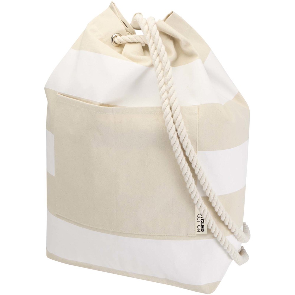 Florida 270 g/m² GRS-zertifizierter Seesack aus Recyclingmaterial, 15 l - weiss