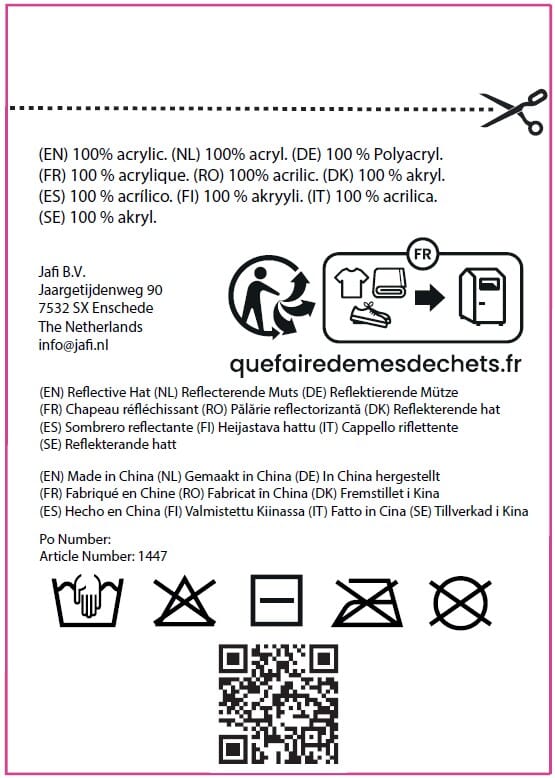 Strickmütze reflektierend