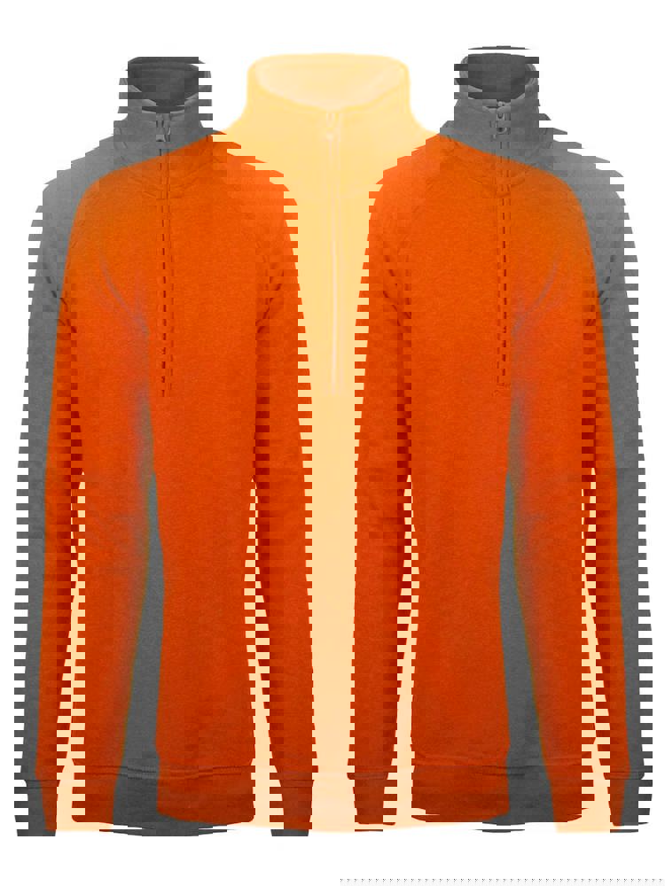 BS Sirio Pullover mit halbem Reißverschluss, 280 gr/m² - Orange (PMS 1585C)