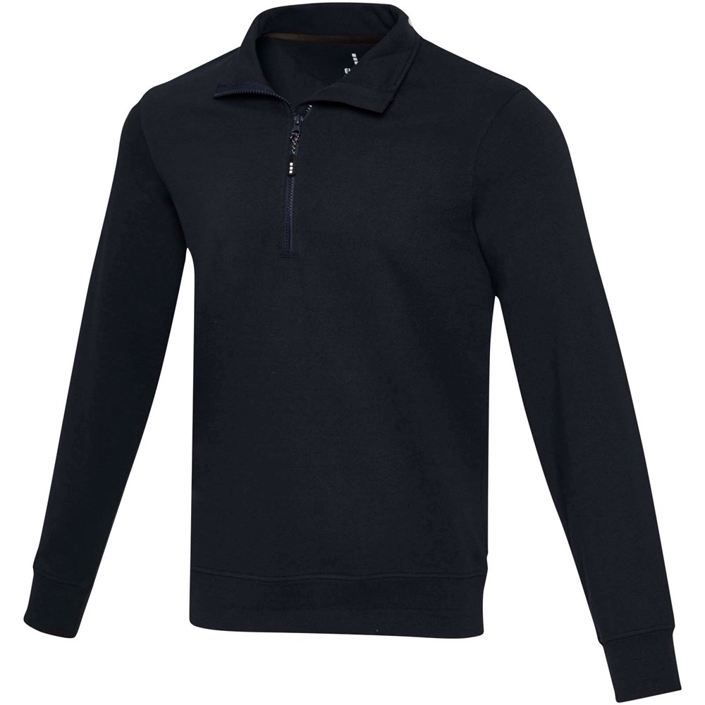 Tin Aware™ Pullover mit Half-Zip Reißverschluss aus recyceltem Material Unisex - Navy
