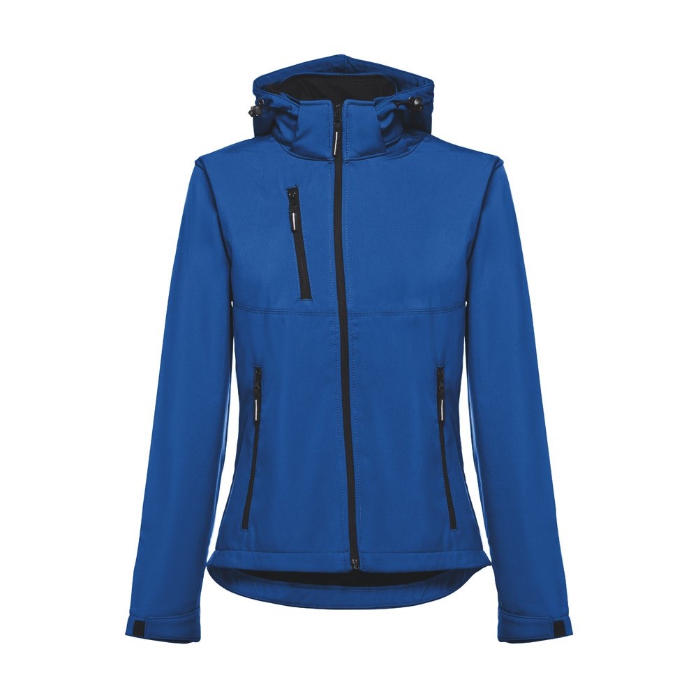 THC ZAGREB WOMEN. Gürtel-Softshell-Jacke für Damen - Königsblau