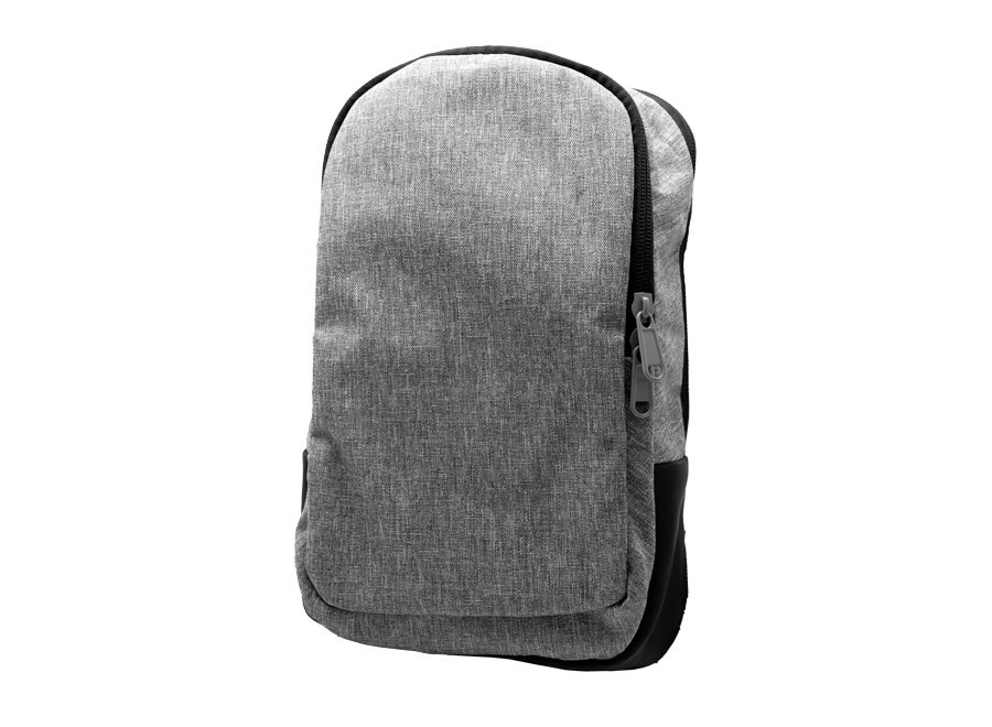 Umhängetasche 'Almeria', meliertes Grau RPET