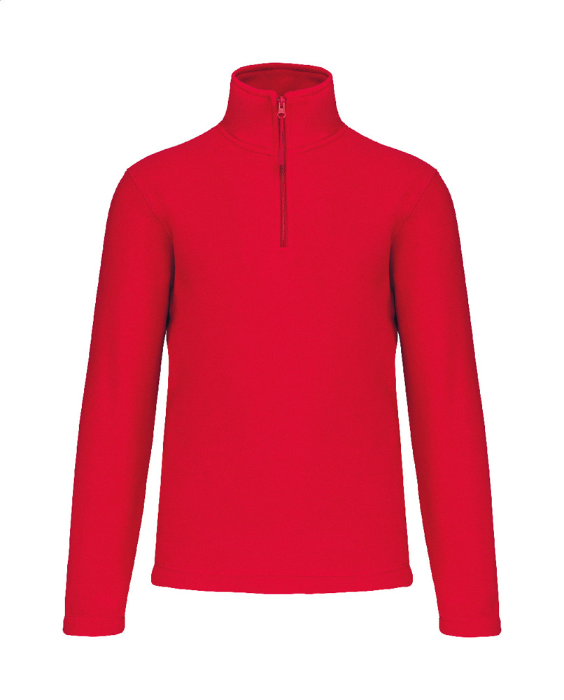 KA912 - kurze Fleecejacke mit Reißverschluss - Rot