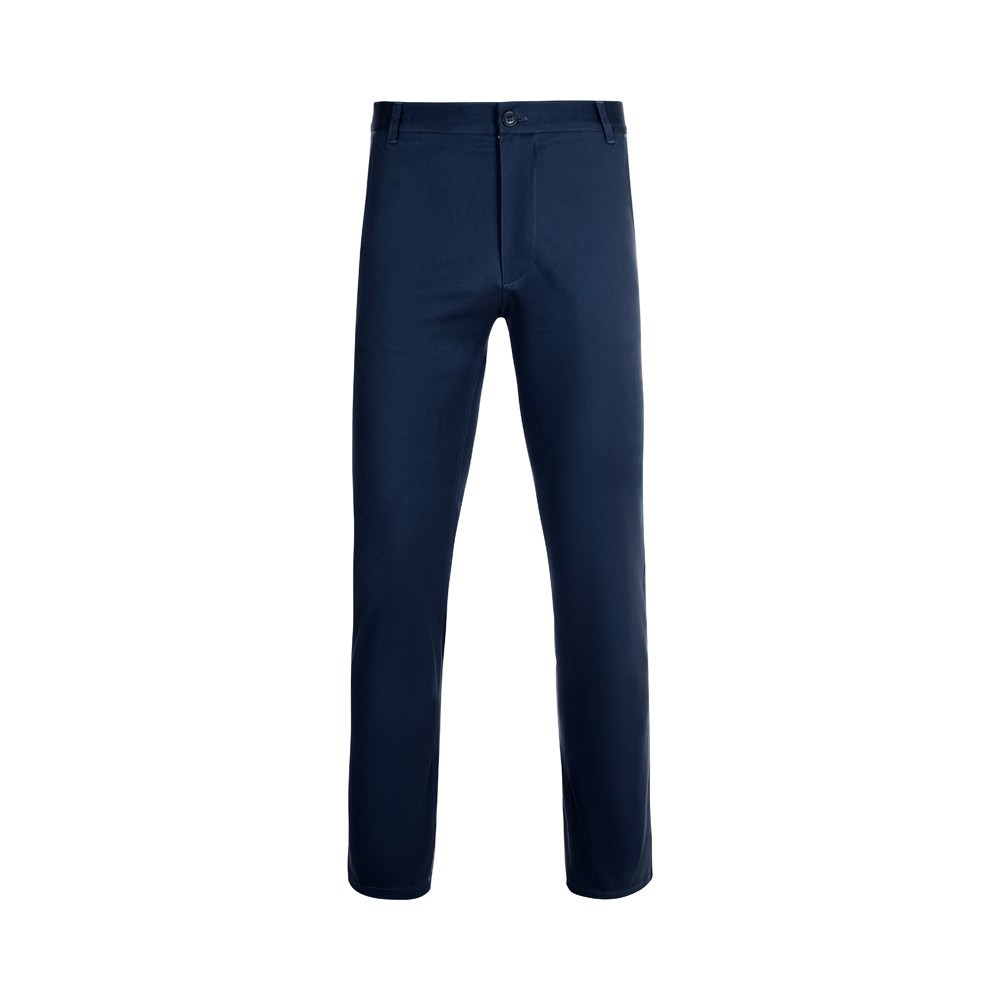 VL VISHNU. Unisex Stretch-Chinohose (260g/m²), aus Baumwolle (98%) und Elastan (2%) - Dunkelblau