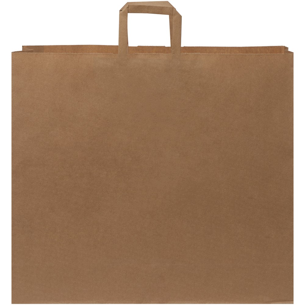 Kraftpapiertasche 90-100 g/m² mit flachen Griffen – 49,5 × 14 × 44 cm
