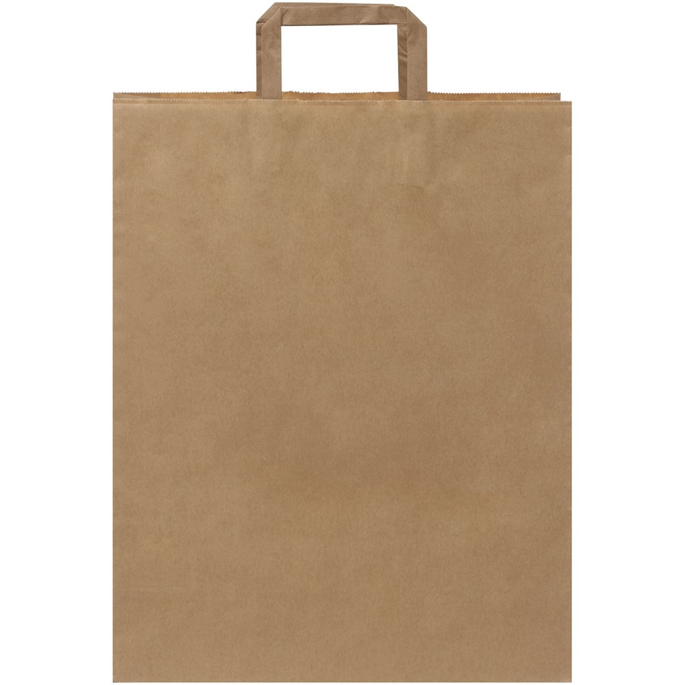 Kraftpapiertasche 80-90 g/m² mit flachen Griffen – 32 × 12 × 40 cm