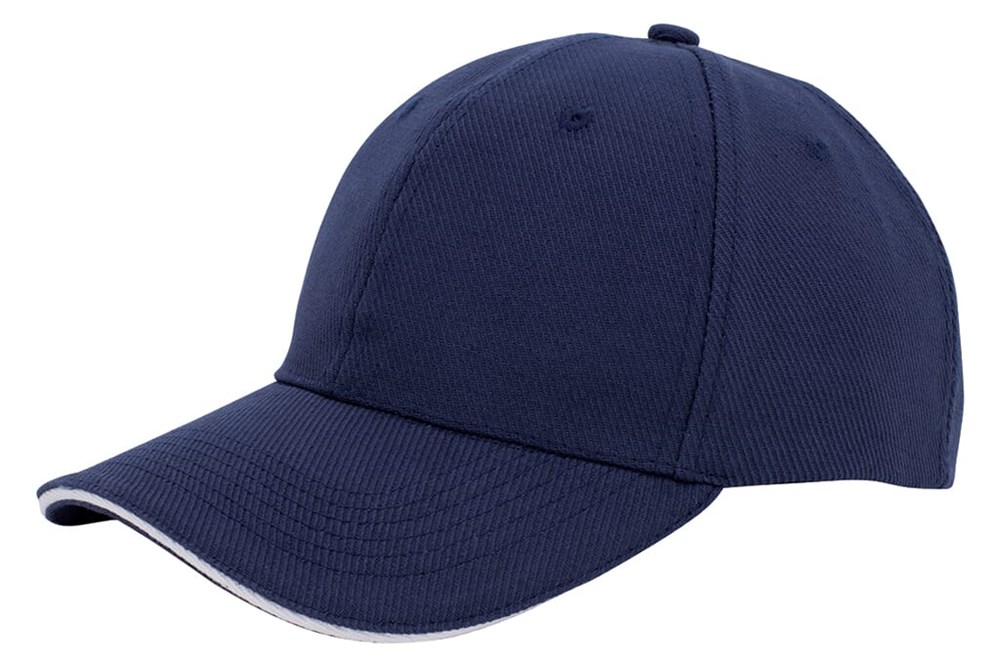 Canvas Sandwich Cap - Navy (PMS 533c) / Weiß