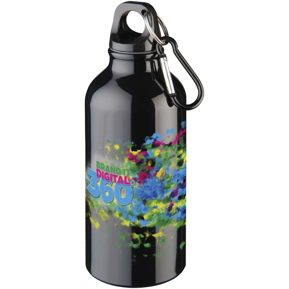 Oregon 400 ml Aluminium Trinkflasche mit Karabinerhaken