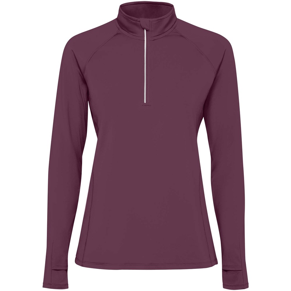 Estambul Half-Zip Sweatshirt für Damen - Plum red
