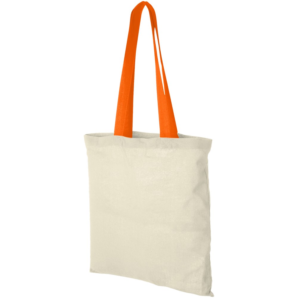Nevada 100 g/m² Baumwoll Tragetasche 7L - natural, orange