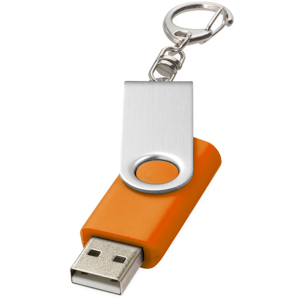 Rotate mit Schlüsselanhänger USB-Stick - orange