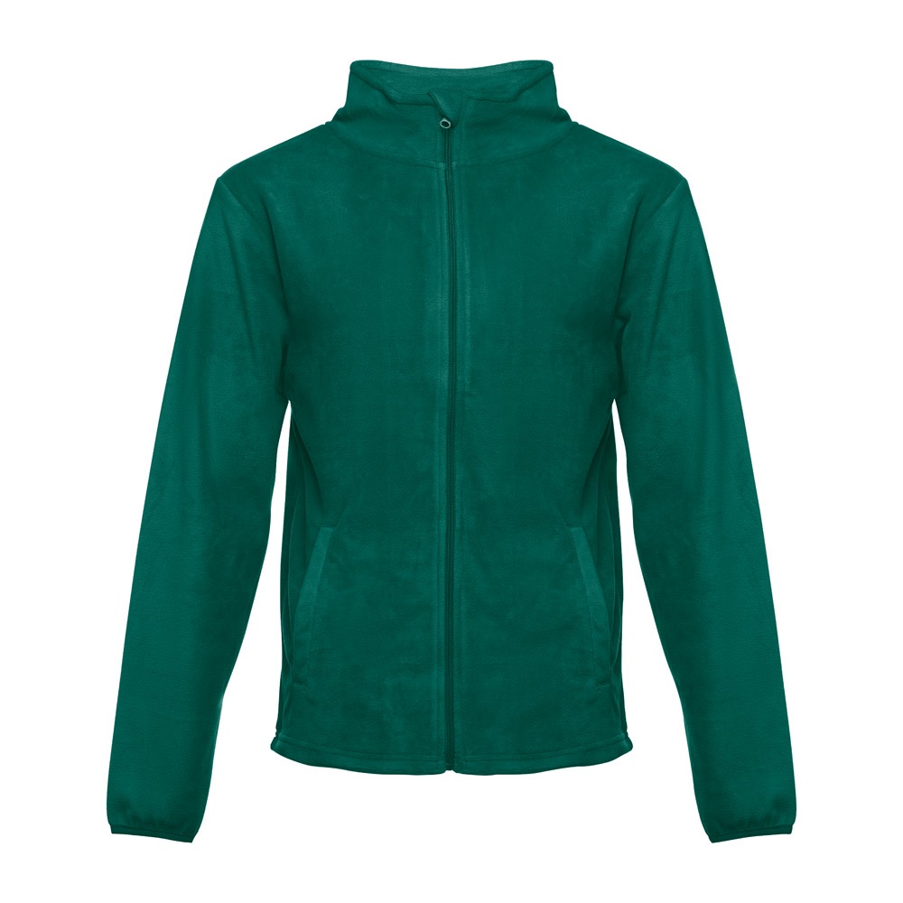 THC HELSINKI. Herren-Fleecejacke aus Polyester - dunkelgrün