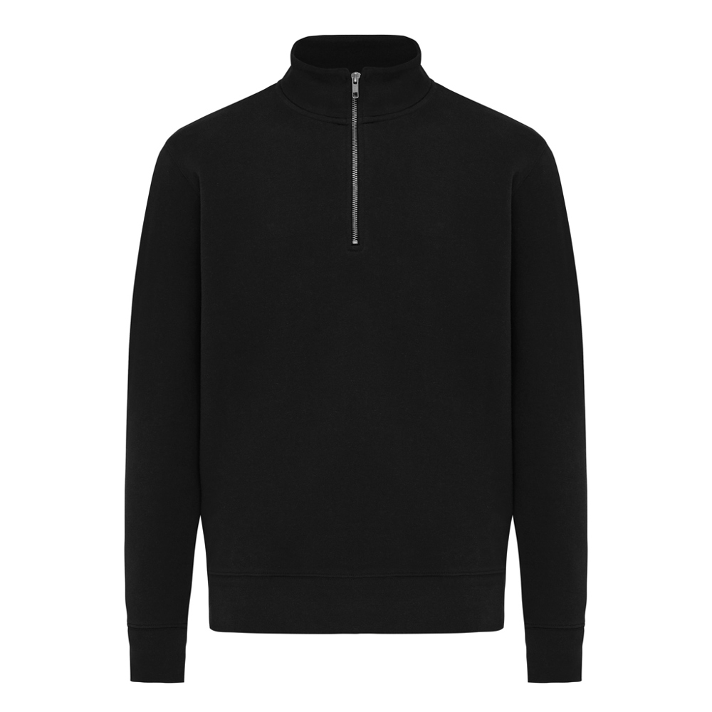 IQONIQ Elgon Quarter-Zip-Sweater aus rec. Baumwolle