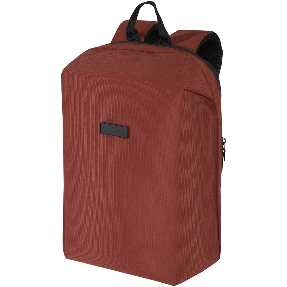 Luma 15" GRS Laptop-Rucksack aus recyceltem Material mit Diebstahlschutz 10L - ziegelstein