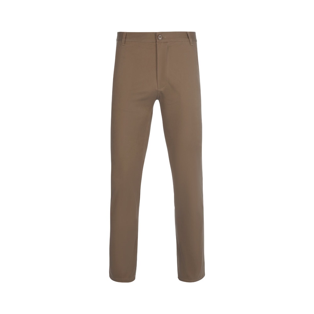 VL VISHNU. Unisex Stretch-Chinohose (260g/m²), aus Baumwolle (98%) und Elastan (2%) - Naturhell