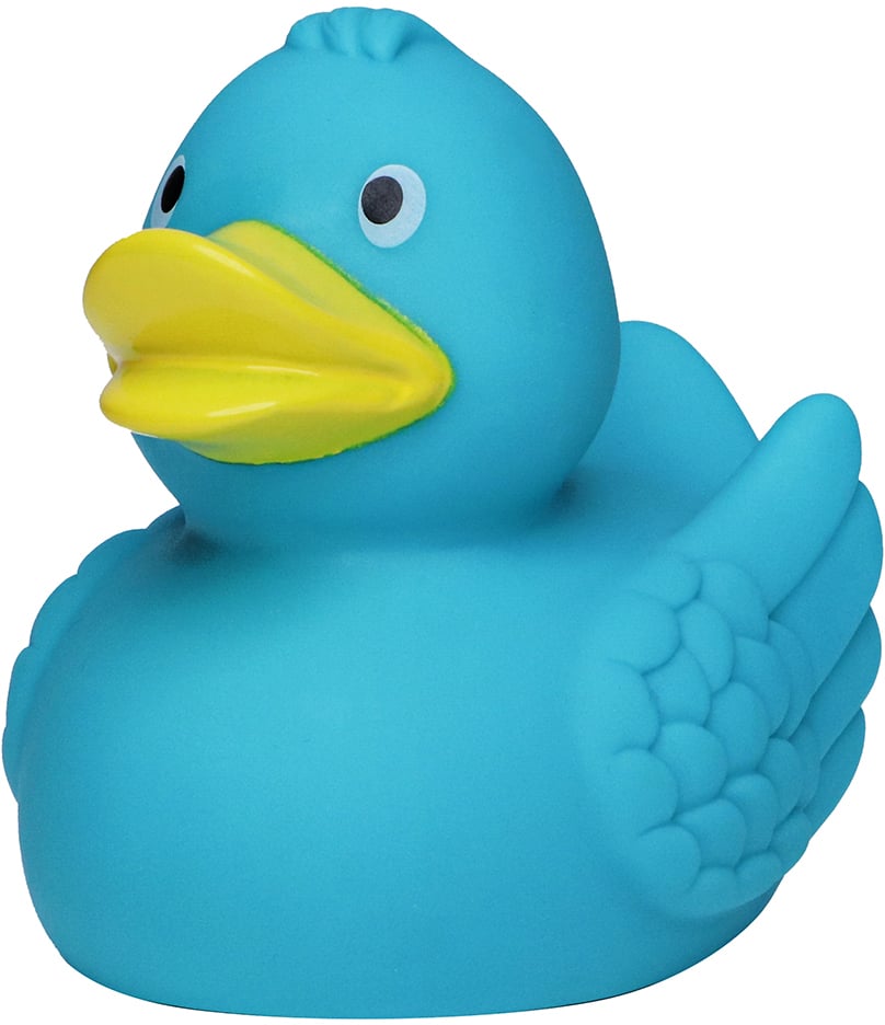 Quietsche-Ente, türkis, 7,5 cm
