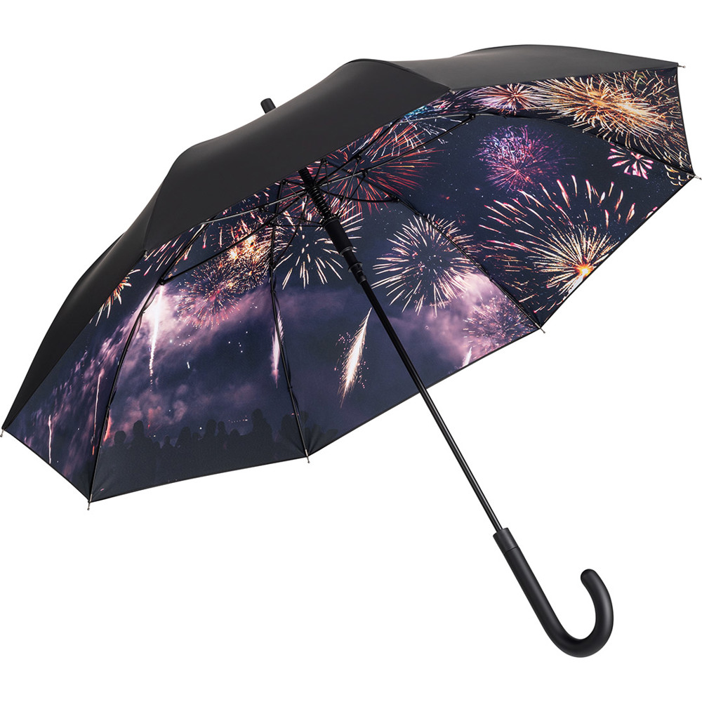 1193 AC-Stockschirm FARE® Impressions - schwarz/strand-thx-design