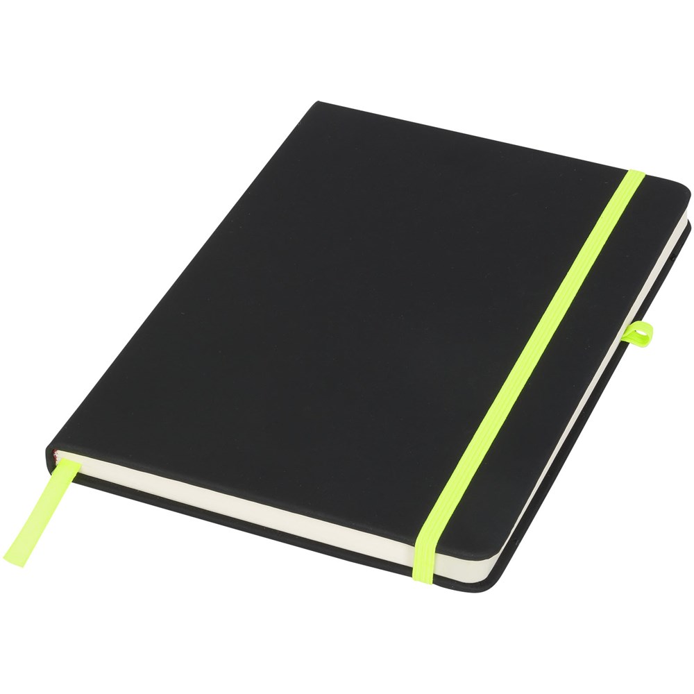 Noir A5 Notizbuch - schwarz, limone