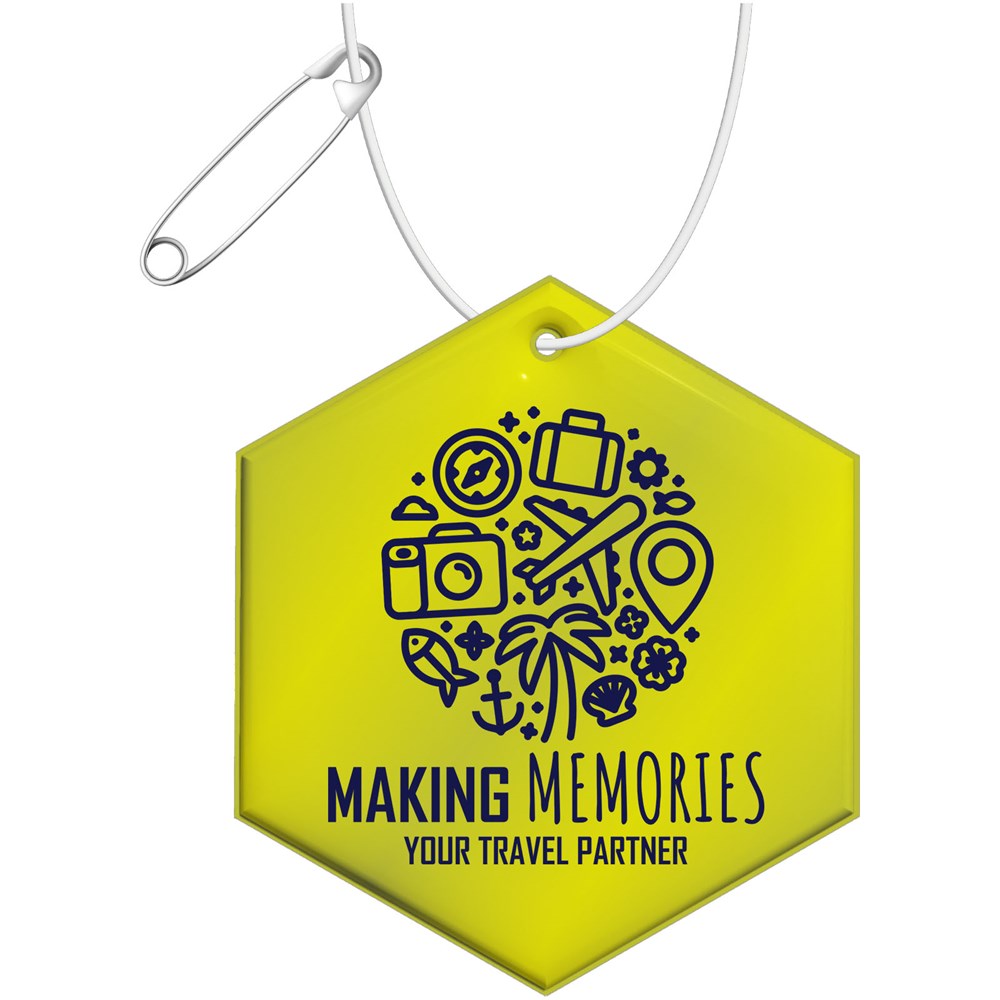 RFX™ H-12 sechseckiger reflektierender TPU-Anhänger