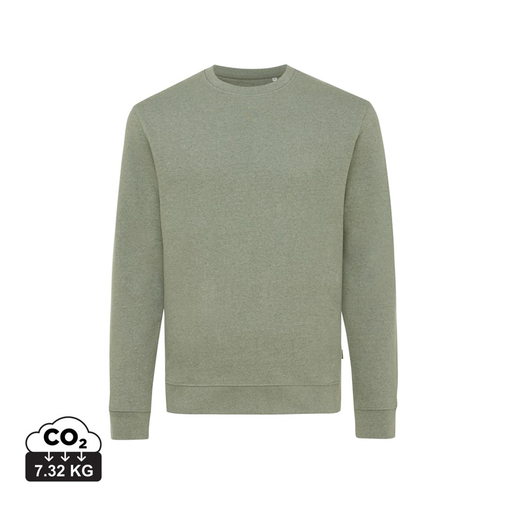 IQONIQ Denali ungefärbt. Rundhals-Sweater aus recycelter BW