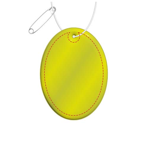 RFX™ H-12 ovaler reflektierender PVC-Anhänger