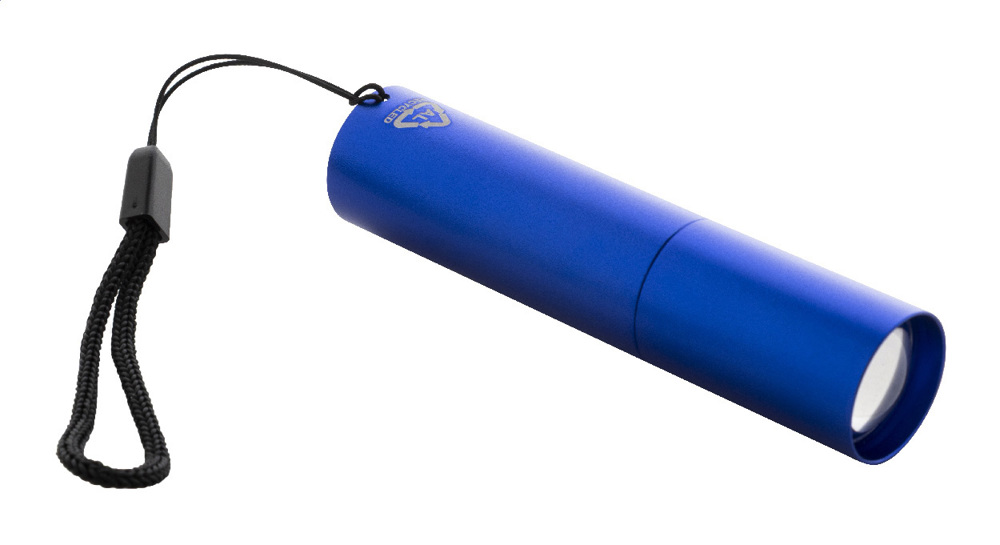 Chargelight Tone - wiederaufladbare Taschenlampe aus recyceltem Aluminium - blau