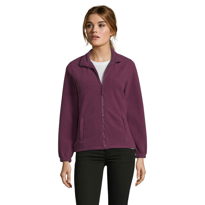 NORTH WOMEN - NORTH DAMEN FL JACKE  300g - Burgundy