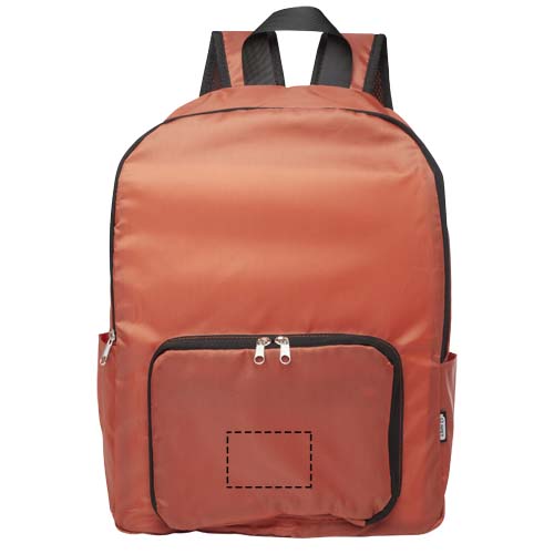 EcoFold faltbarer RPET Rucksack 15 L