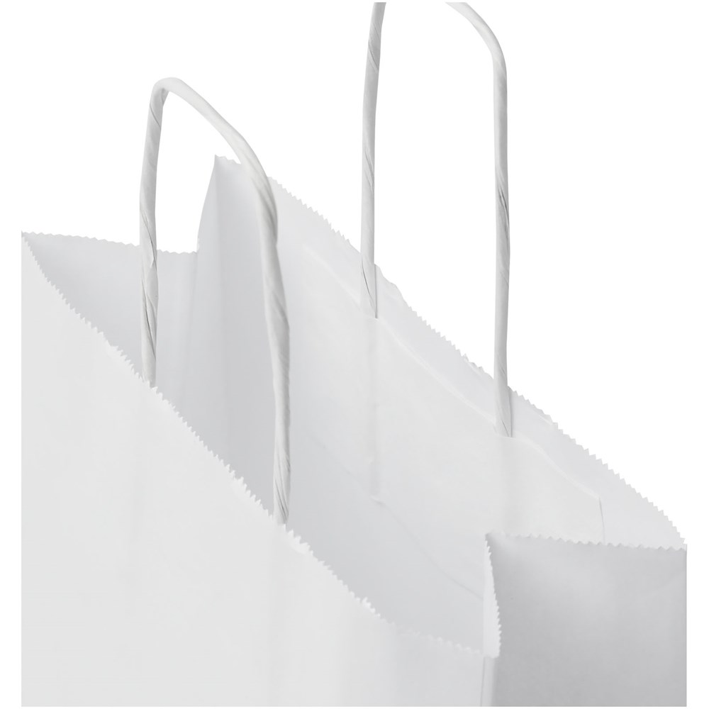 Kraftpapiertasche 80 g/m² mit gedrehten Griffen – 18 × 8 × 21 cm