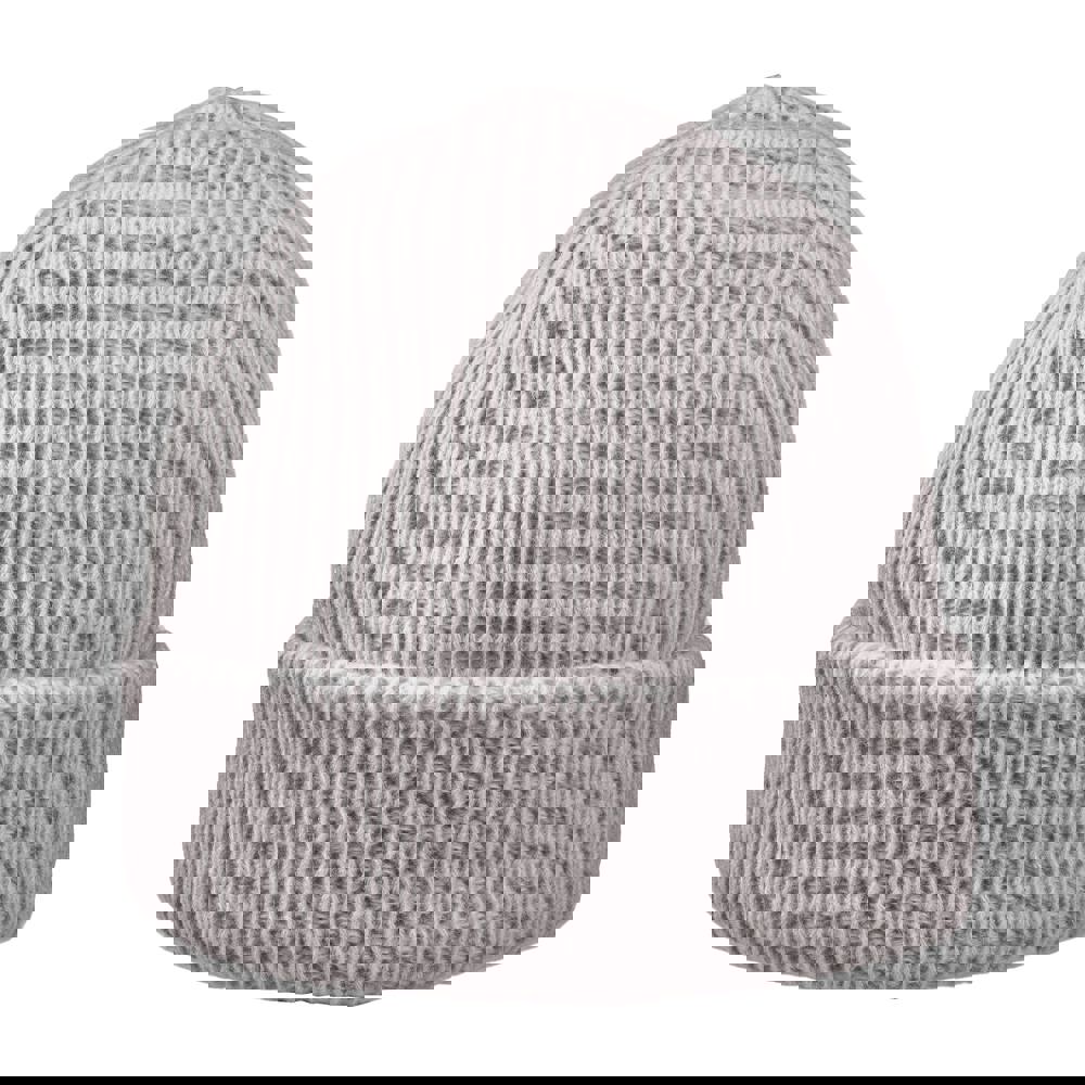 Luxury Fine Rib Beanie - grau
