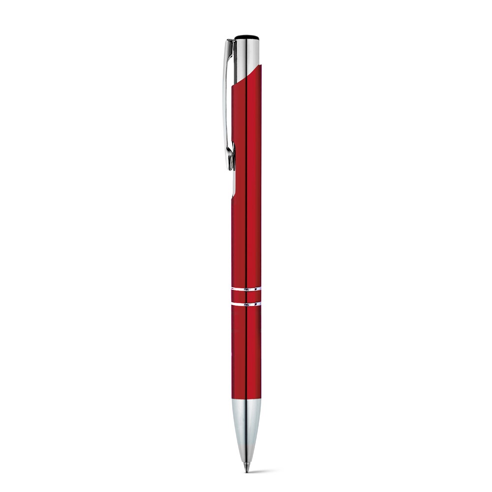 BETA BK. Aluminium-Kugelschreiber mit Clip - Rot