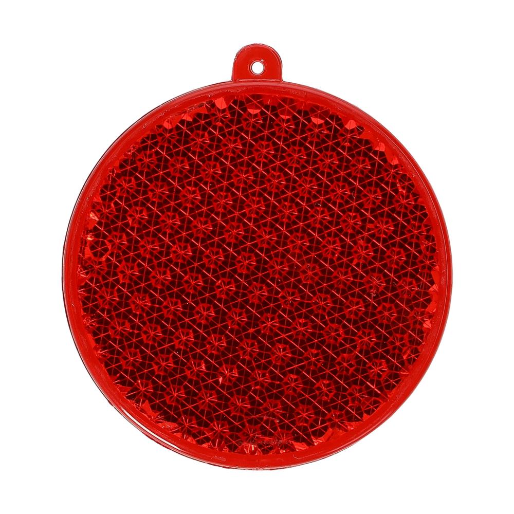 Reflektor "Rund" - transparent-rot