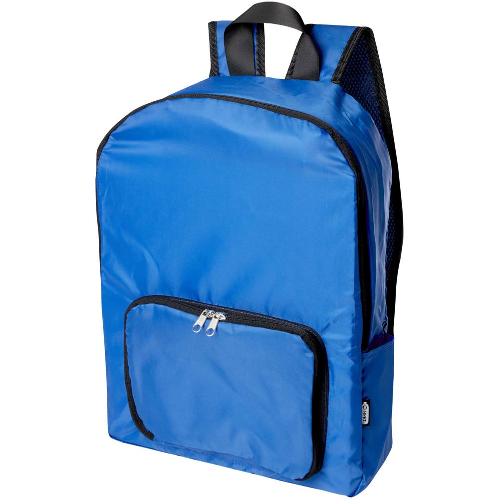 EcoFold faltbarer RPET Rucksack 15 L - royalblau