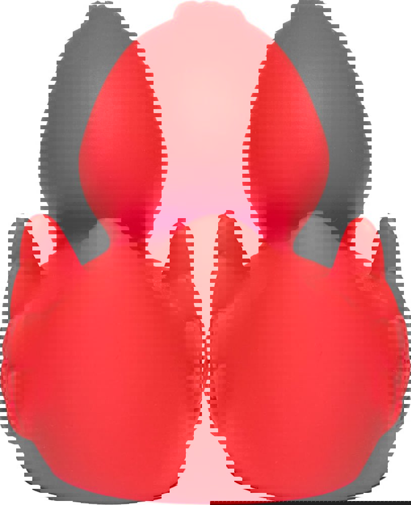 Quietsche-Ente, rot, 7,5 cm