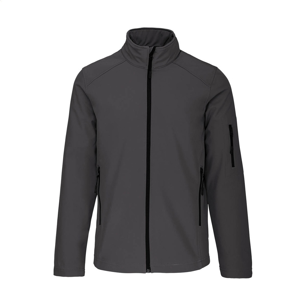 KA401 - Dreilagige Softshelljacke - dunkelgrau