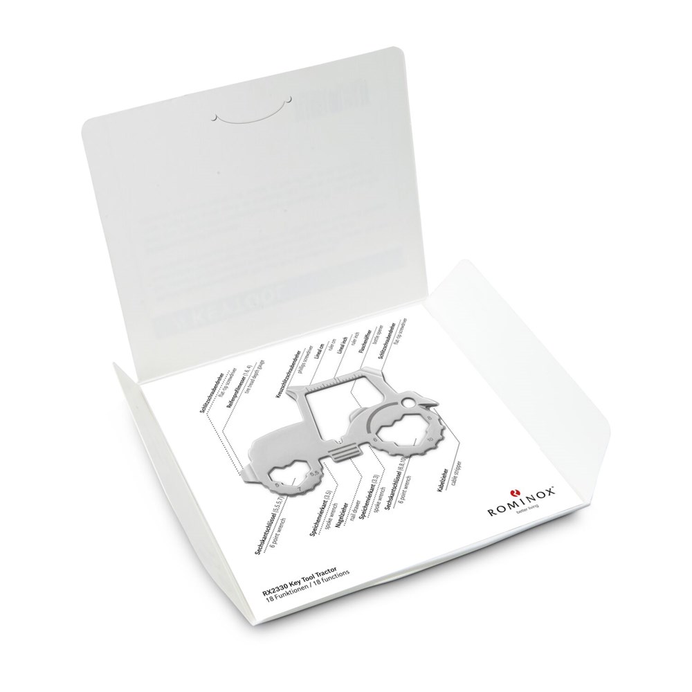 Geschenkartikel: ROMINOX® Key Tool Tractor/Traktor (18 Funktionen) im Motiv-Mäppchen Große Helden (Einzelhandel)