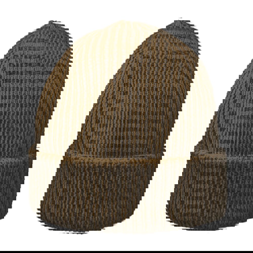 Luxury Fine Rib Beanie - armeegrün