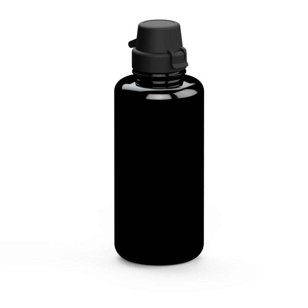 Trinkflasche "School", 1,0 l - Schwarz/Schwarz