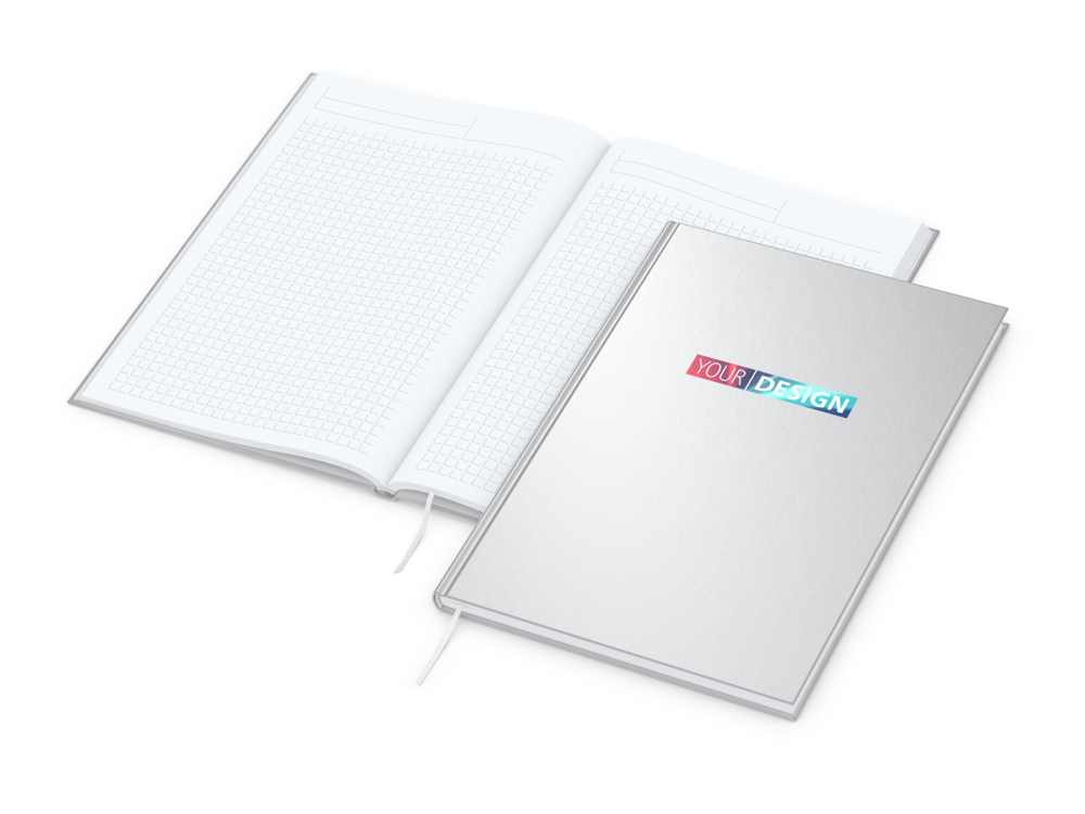 Notizbuch Note-Book Express, A4, silber