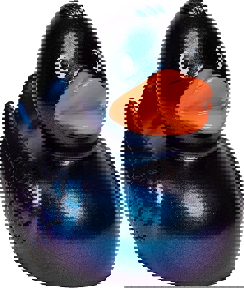 Quietsche-Ente - metallic/blau