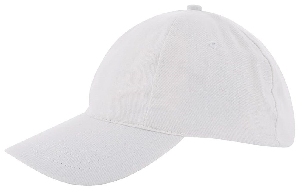 Kids Brushed Promo Cap - Weiß (WHITE) / Weiß
