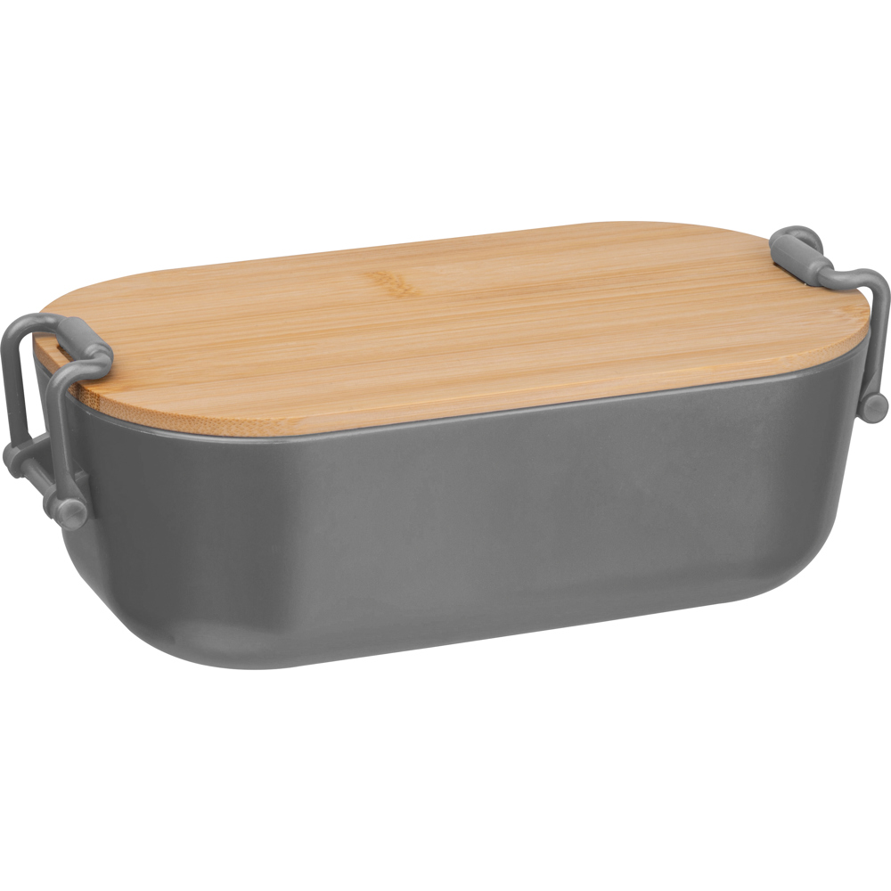 Lunchbox mit Bambusdeckel und Bügelverschluss JAVIER