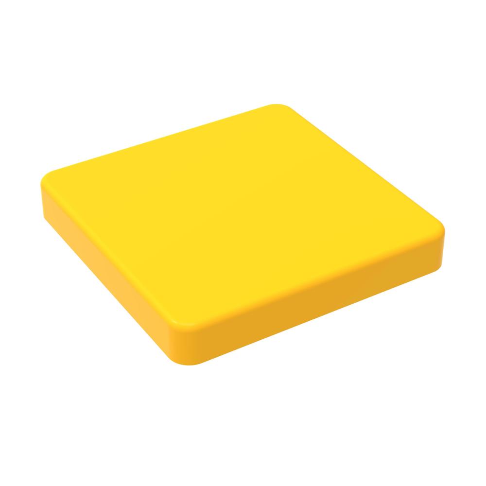 Magnet "Quadrat" - standard-gelb