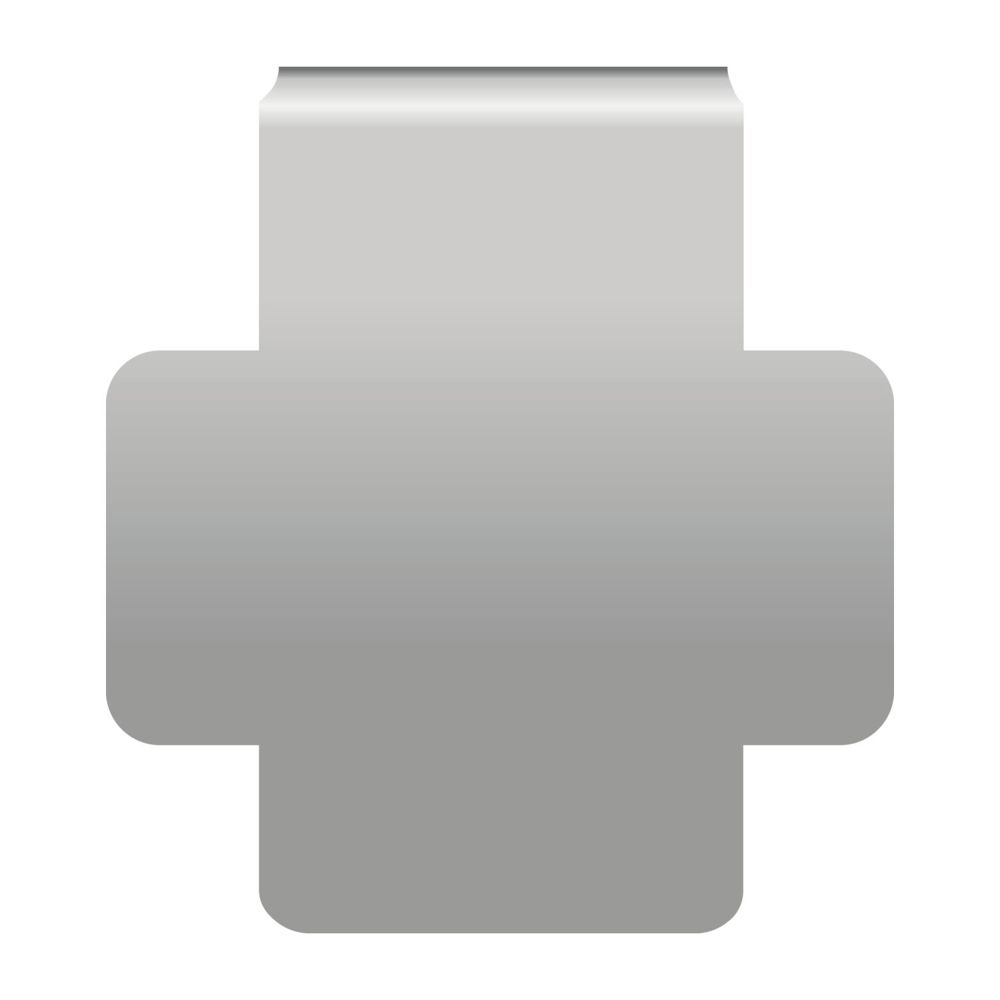 ROMINOX® Mehrweg-Büroklammer Shape Clip Variante H, idealer Mailingartikel für Dokumente, bis zu 18 Seiten Klemmkraft