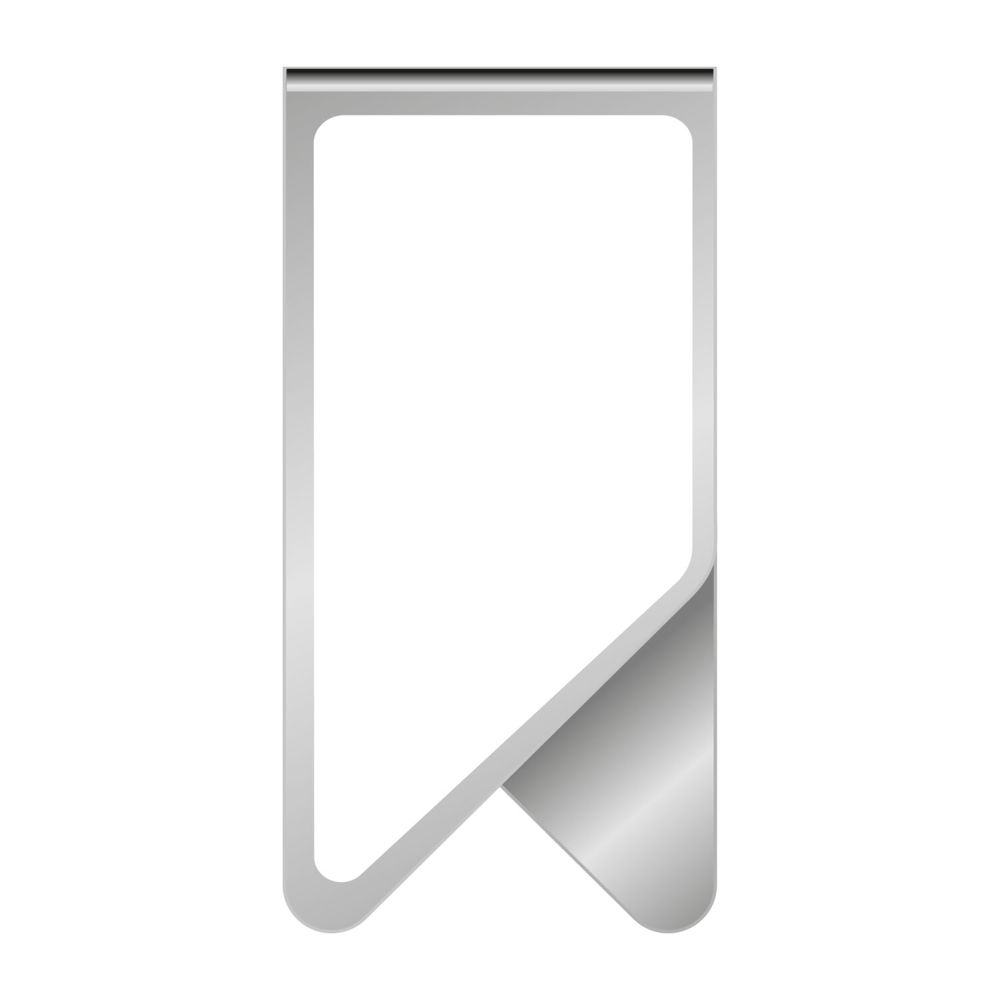 ROMINOX® Mehrweg-Büroklammer Big Clip, idealer Mailingartikel für Dokumente, bis zu 50 Seiten Klemmkraft