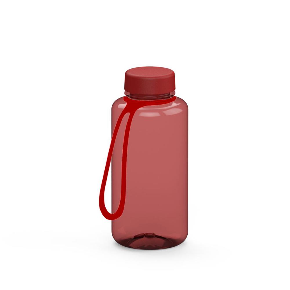 Trinkflasche "Refresh", 700 ml, inkl. Strap - transluzent-rot/rot