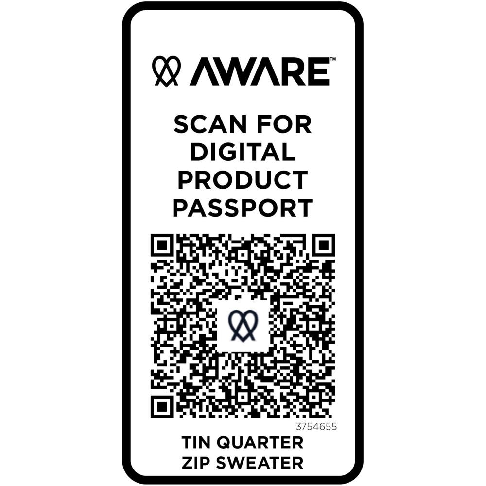 Tin Aware™ Pullover mit Half-Zip Reißverschluss aus recyceltem Material Unisex 