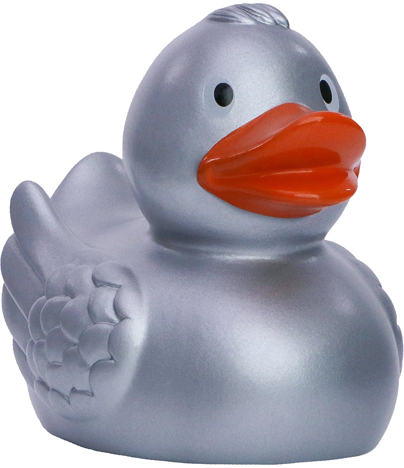Quietsche-Ente - silber